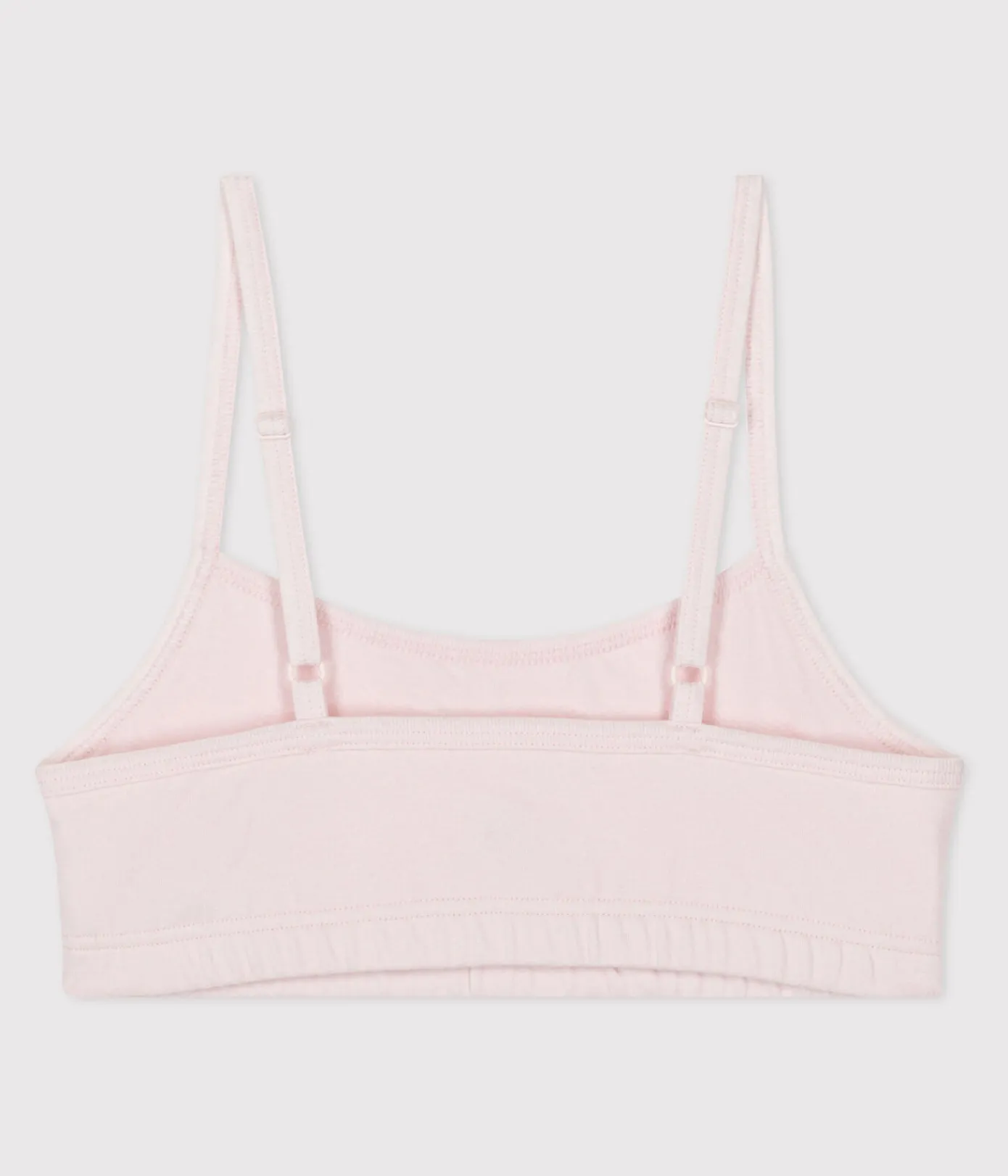 Petit Bateau Bhs, Slips, Bodys*Damen-Bustier aus einfarbiger Baumwolle mit Elastan rosa FLEUR