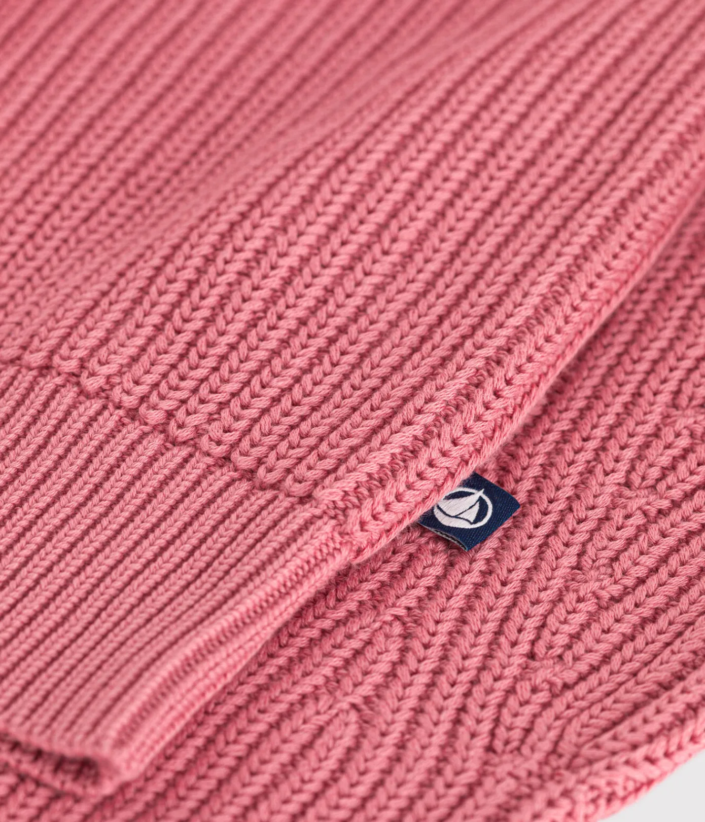 Petit Bateau Homewear|Streifenshirts, Pullover, Cardigans*Damen-Cardigan aus Baumwolle rosa ROSEWOOD