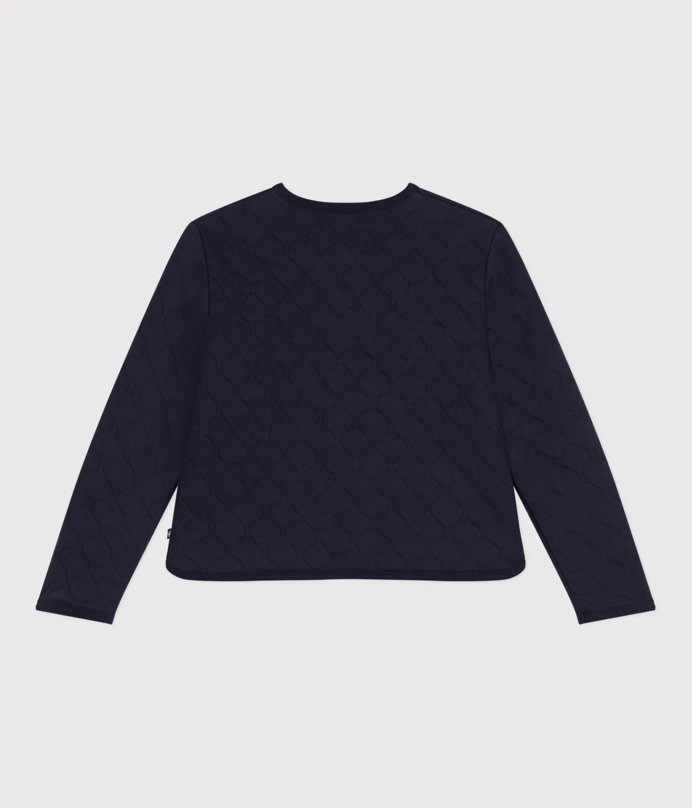 Petit Bateau Homewear|Streifenshirts, Pullover, Cardigans*Damen-Cardigan aus Doppeljersey blau SMOKING