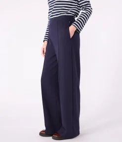 Petit Bateau Homewear|Kleider, Hosen*Damen-Hose aus Baumwolle blau SMOKING