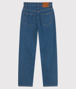 Petit Bateau Kleider, Hosen*Damen-Hose mit geradem Schnitt aus Denim blau DENIM MOYEN