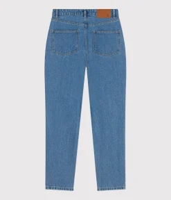 Petit Bateau Kleider, Hosen*Damen-Hose mit geradem Schnitt aus Denim ULTRA BLEACH