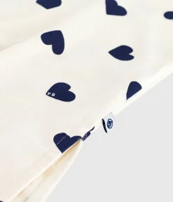 Petit Bateau Schlafanzüge, Nachthemden*Damen-Nachthemd aus Baumwolle mit Herzmotiv blau MILK/ SOIR