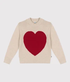 Petit Bateau Homewear|Streifenshirts, Pullover, Cardigans*Damen-Pullover aus Wolle und Baumwolle AVALANCHE/ ROT