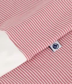 Petit Bateau Homewear|Schlafanzüge, Nachthemden*Damen-Pyjama aus Baumwolle mit Streifen rosa ROSEWOOD/ MARSHMALLOW