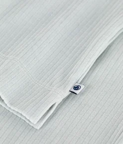 Petit Bateau Schlafanzüge, Nachthemden|Homewear*Damen-Pyjama aus einfarbigem Nicki mit geradem Bein CO2