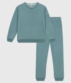 Petit Bateau Homewear|Schlafanzüge, Nachthemden*Damen-Pyjama aus einfarbigem Baumwoll-Frottee GOBELIN