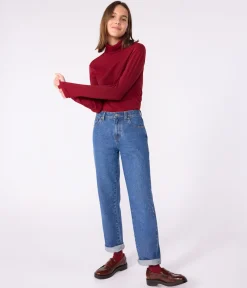 Petit Bateau Homewear|Alle Langarmshirts*Damen-Rollkragenshirt AMARANTE