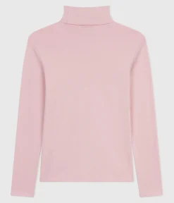 Petit Bateau Homewear|Alle Langarmshirts*Damen-Rollkragenshirt rosa JOLI