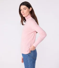 Petit Bateau Homewear|Alle Langarmshirts*Damen-Rollkragenshirt rosa JOLI
