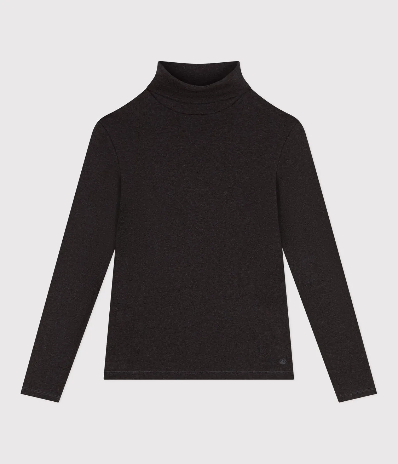 Petit Bateau Homewear|Alle Langarmshirts*Damen-Rollkragenshirt grau CITY CHINE