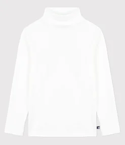 Petit Bateau Homewear|Alle Langarmshirts*Damen-Rollkragenshirt weiss ECUME