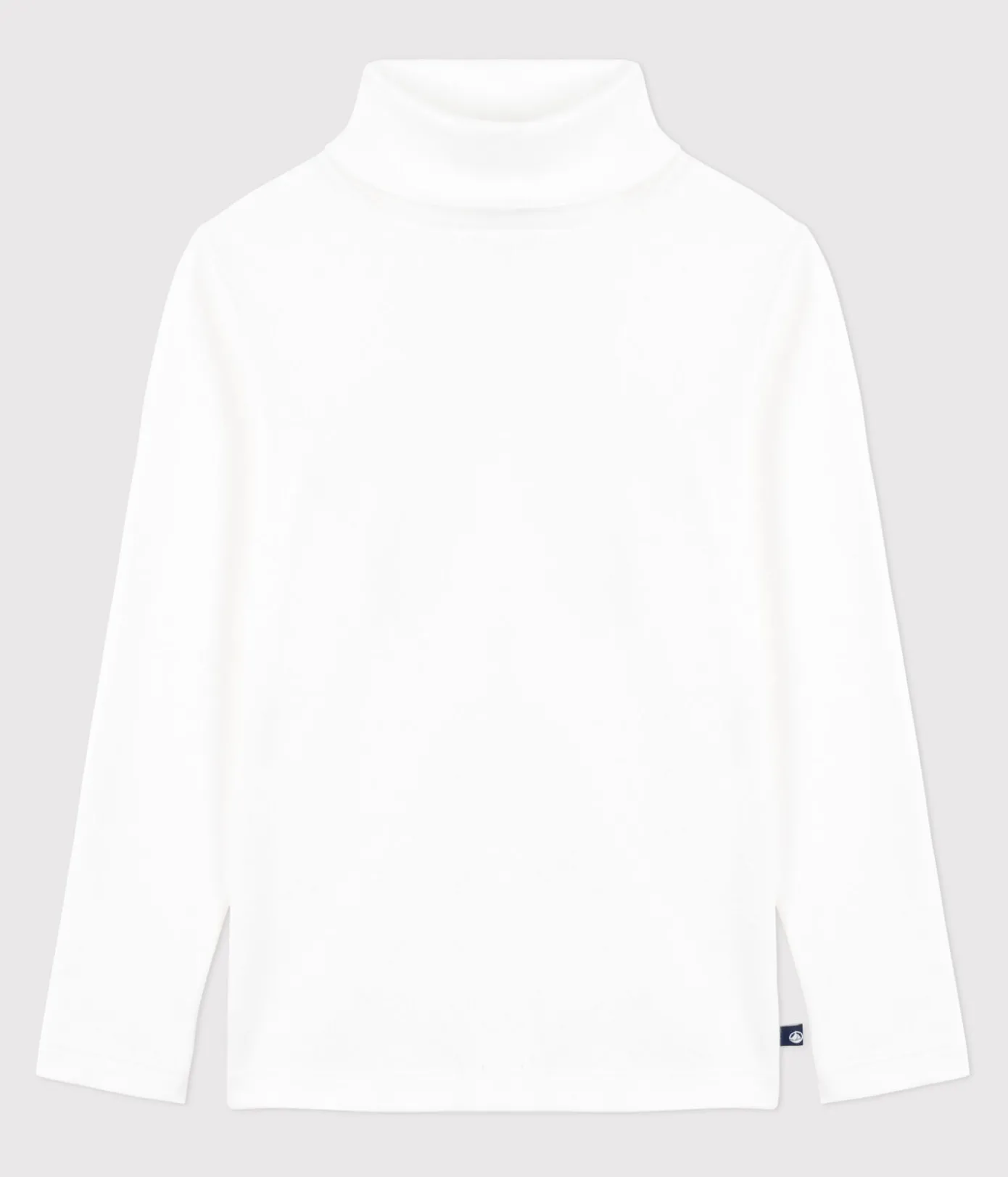 Petit Bateau Homewear|Alle Langarmshirts*Damen-Rollkragenshirt weiss ECUME