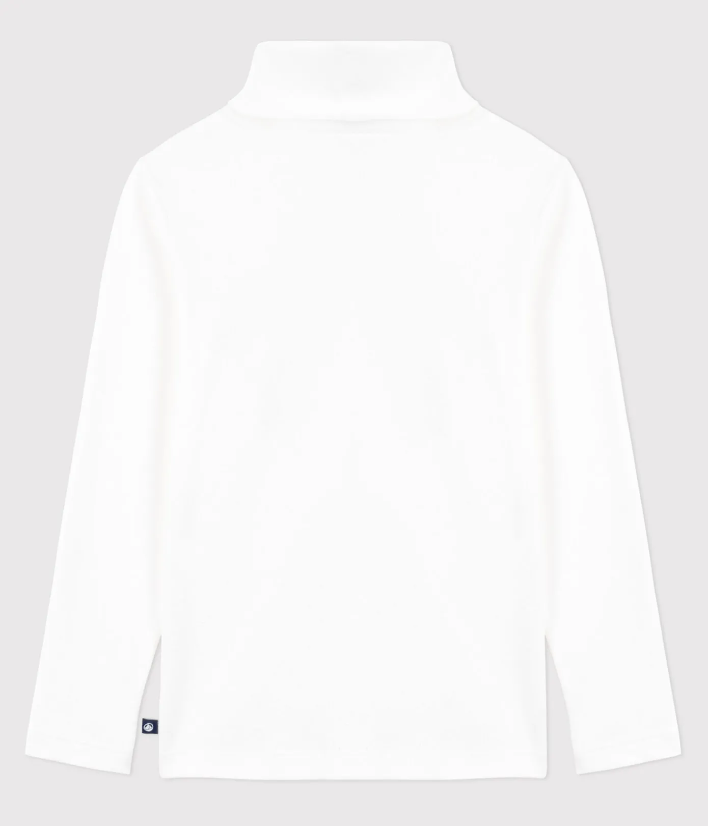 Petit Bateau Homewear|Alle Langarmshirts*Damen-Rollkragenshirt weiss ECUME