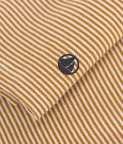Petit Bateau Homewear|Alle Langarmshirts*Damen-Rollkragenshirt braun CUIVRE/ MARSHMALLOW