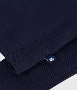 Petit Bateau Homewear|Alle Langarmshirts*Damen-Rollkragenshirt L'Iconique aus Baumwolle und Wolle blau SMOKING