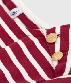Petit Bateau Streifenshirts, Pullover, Cardigans*Damen-Streifenshirt ROT AMARANTE/ MILK
