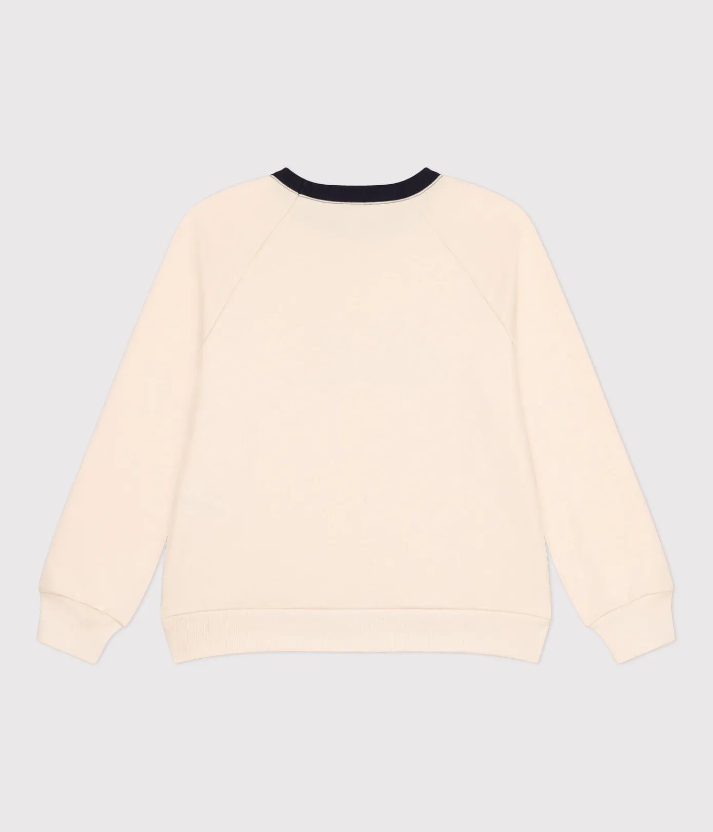 Petit Bateau Streifenshirts, Pullover, Cardigans*Damen-Sweatshirt aus Molton naturfarben AVALANCHE