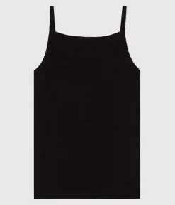 Petit Bateau Alle Tanktops|T-Shirts, Tanktops*Damen-Tanktop aus einfarbiger Baumwolle schwarz NOIR