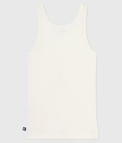 Petit Bateau Alle Tanktops|T-Shirts, Tanktops*Damen-Tanktop aus Wolle und leichter Baumwolle naturfarben MILK