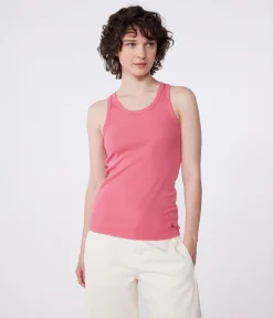 Petit Bateau Das Ikonische (Slim)|T-Shirts, Tanktops*Damen-Tanktop L’Iconique aus einfarbiger Baumwolle rosa PEONIA