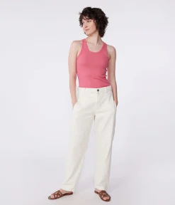 Petit Bateau Das Ikonische (Slim)|T-Shirts, Tanktops*Damen-Tanktop L’Iconique aus einfarbiger Baumwolle rosa PEONIA