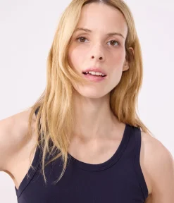 Petit Bateau Alle Tanktops|Das Ikonische (Slim)*Damen-Tanktop L’Iconique aus Baumwolle blau SMOKING