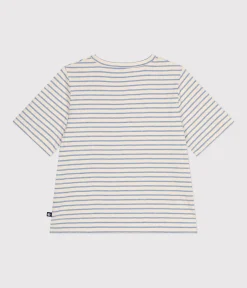 Petit Bateau Alle T-Shirts|T-Shirts, Tanktops*Damen-T-Shirt weiss AVALANCHE/ SKY CHINE