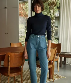Petit Bateau Homewear|Alle Langarmshirts*Damen-T-Shirt blau SMOKING