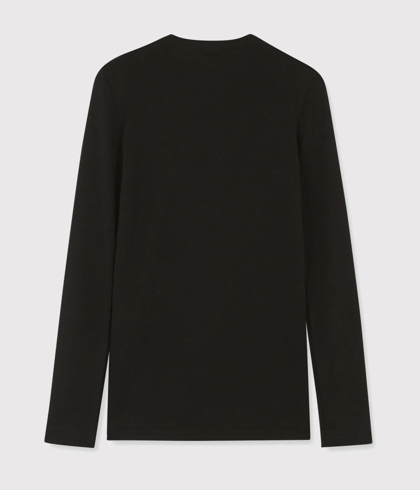 Petit Bateau Homewear|Alle Langarmshirts*Damen-T-Shirt aus Baumwolle mit Rundhalsausschnitt schwarz NOIR