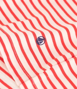 Petit Bateau Alle T-Shirts|T-Shirts, Tanktops*Damen-T-Shirt Le Boxy aus Baumwolle mit Streifen ROT AVALANCHE/ SPICY