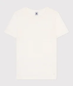 Petit Bateau Alle T-Shirts|T-Shirts Aus Leinen*Damen-T-Shirt L'Iconique aus Leinen weiss ECUME