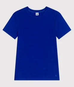 Petit Bateau Alle T-Shirts|Das Ikonische (Slim)*Damen-T-Shirt L'Iconique aus einfarbiger Baumwolle blau SURF