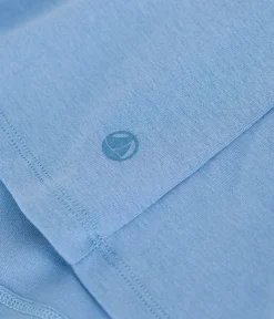 Petit Bateau Alle T-Shirts|Das Ikonische (Slim)*Damen-T-Shirt L’ICONIQUE aus einfarbiger Baumwolle mit Pikotkante blau ALASKA