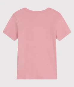 Petit Bateau Alle T-Shirts|Das Ikonische (Slim)*Damen-T-Shirt L'Iconique aus einfarbiger Baumwolle rosa CHARME