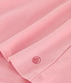 Petit Bateau Alle T-Shirts|Das Ikonische (Slim)*Damen-T-Shirt L'Iconique aus einfarbiger Baumwolle rosa CHARME