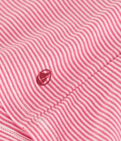 Petit Bateau Alle T-Shirts|Das Ikonische (Slim)*Damen-T-Shirt L'Iconique aus Baumwolle mit Streifen rosa PEONIA/ MARSHMALLOW