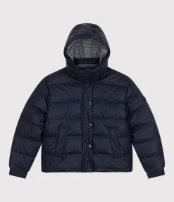 Petit Bateau Herren|Jacken, Mäntel*Damen-Winterjacke mit PU-Beschichtung blau SMOKING