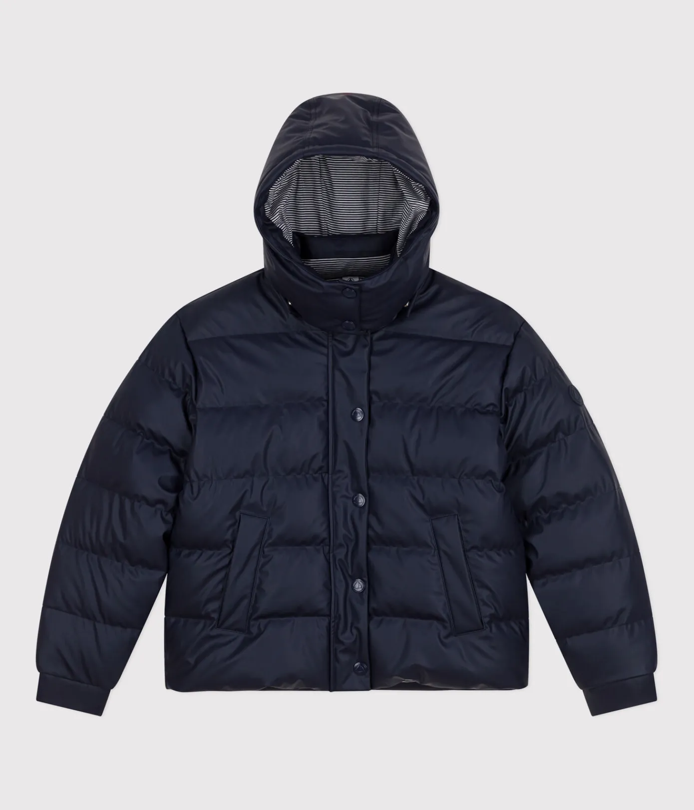 Petit Bateau Herren|Jacken, Mäntel*Damen-Winterjacke mit PU-Beschichtung blau SMOKING