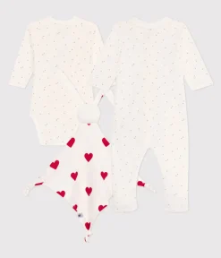 Petit Bateau Newborn*Dreiteiliges Baby-Set variante 1
