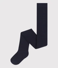 Petit Bateau Socken, Strumpfhosen*Einfarbige Kinder-Strumpfhose aus Baumwolljersey blau SMOKING
