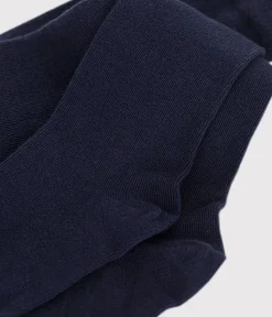 Petit Bateau Socken, Strumpfhosen*Einfarbige Kinder-Strumpfhose aus Baumwolljersey blau SMOKING