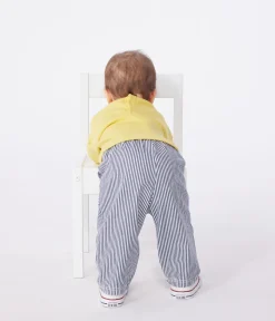 Petit Bateau Pullover, Cardigans*Einfarbiges Baby-Sweatshirt aus Baumwolle gelb ORGE
