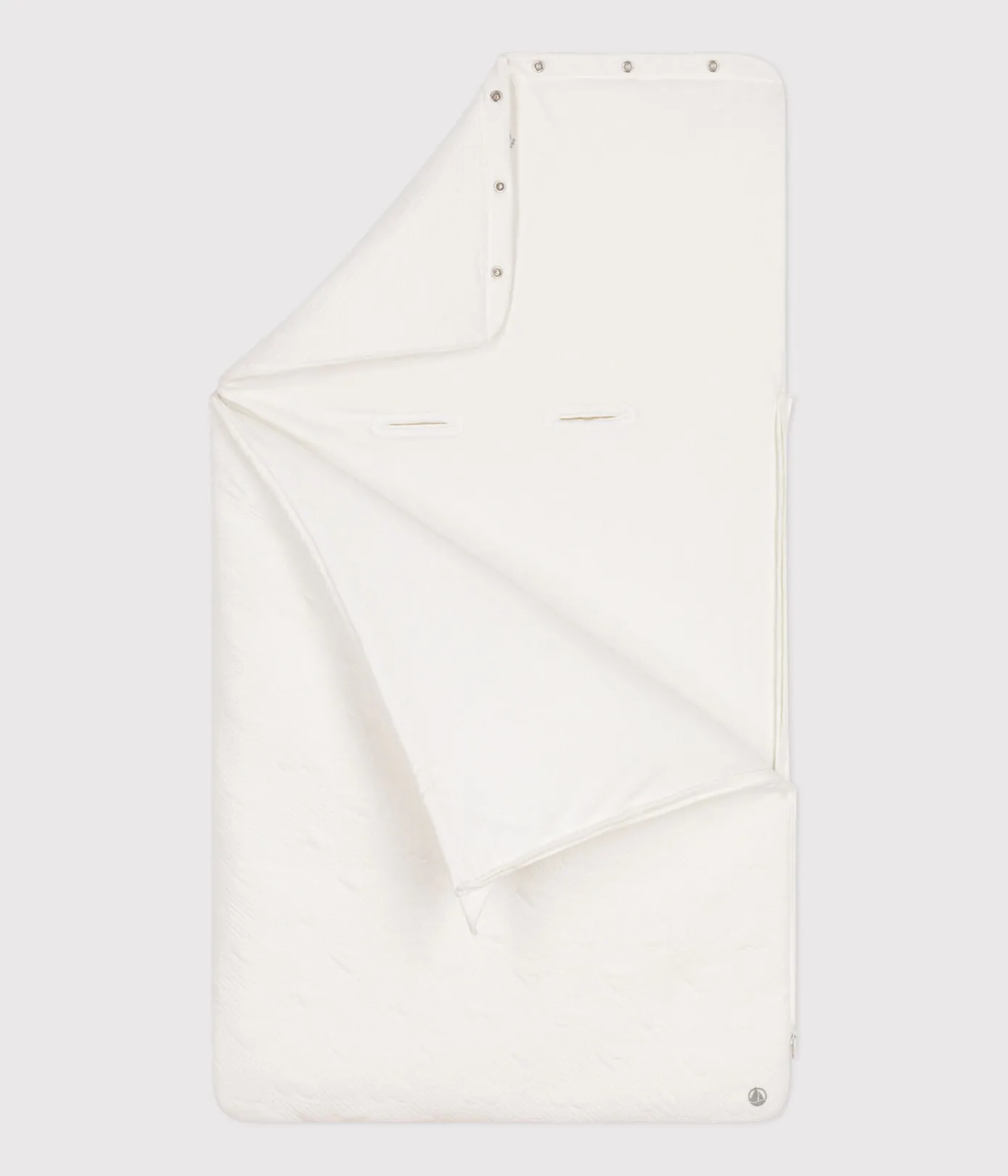 Petit Bateau Schlafsäcke, Decken|Newborn*Engelsnest aus Doppeljersey für Babys weiss MARSHMALLOW
