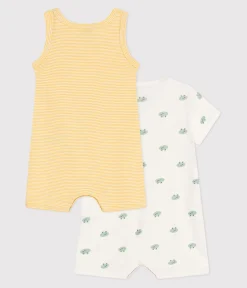 Petit Bateau Schlafanzüge, Strampler|Sets, Overalls & Latzhosen*2er-Set Baby-Kurzoverall aus Baumwolle variante 1