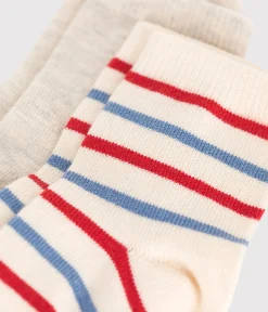 Petit Bateau Socken, Schühchen*2er-Set Baby-Socken aus Baumwolle mit Streifen variante 1