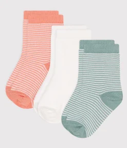 Petit Bateau Socken, Schühchen*3er-Set Baby-Socken aus Baumwolle mit Ringelstreifen variante 1