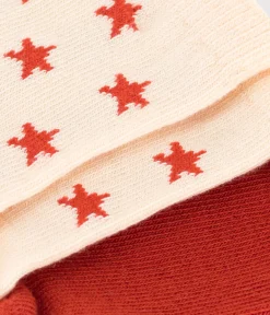Petit Bateau Socken, Schühchen*2er-Set Babysocken aus Baumwolljersey mit Sternenmotiv variante 1