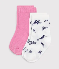 Petit Bateau Socken, Schühchen*2er-Set Baby-Socken aus Baumwolle mit Blumenmuster variante 1