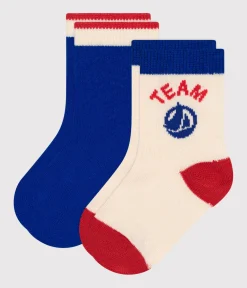 Petit Bateau Socken, Schühchen*2er-Set Baby-Socken aus Baumwolle Team variante 1